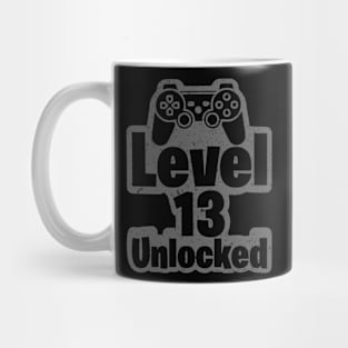 Level 13 Unlocked 13th Birthday 13 Years Old Gift Funny Birthday Gift Mug